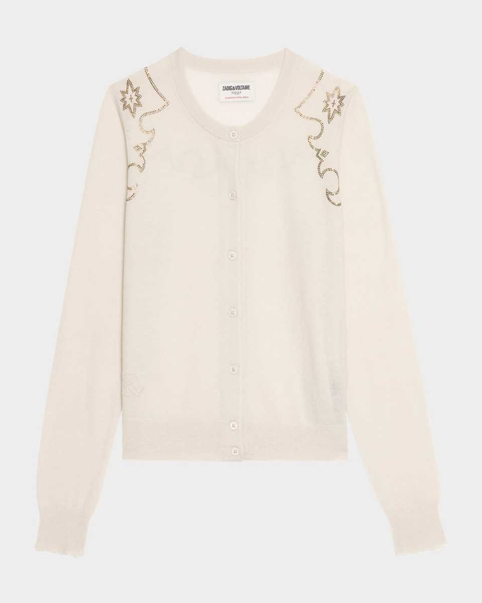 Missya Western Strass Cashmere Cardigan